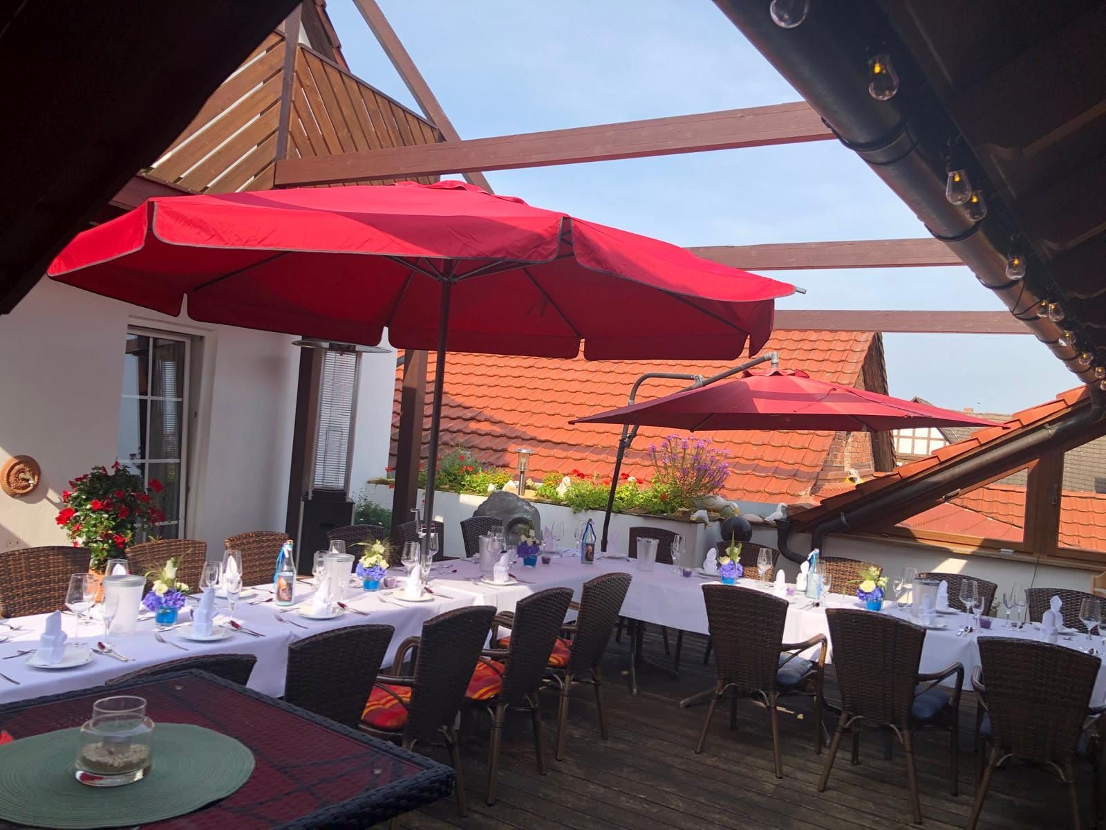 Dachterrasse über den Dächern von Wolfhagen